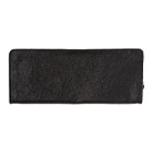 Boris Bidjan Saberi Black Leather Zip-Around Wallet