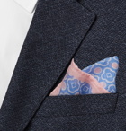 Anderson & Sheppard - Printed Cotton-Voile Pocket Square - Pink
