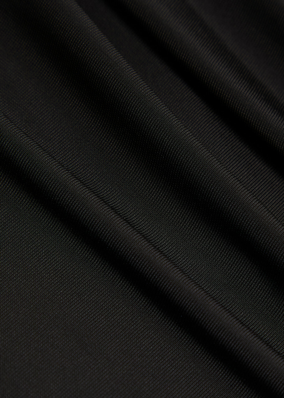 Max Mara Afoso Jersey Midi Wrap Skirt Black
