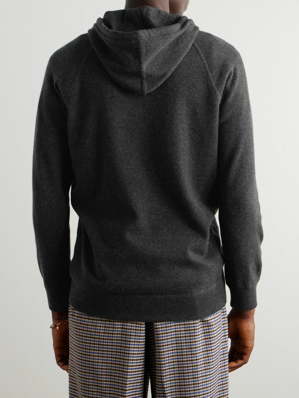 Ghiaia Cashmere - Cashmere Hoodie - Gray