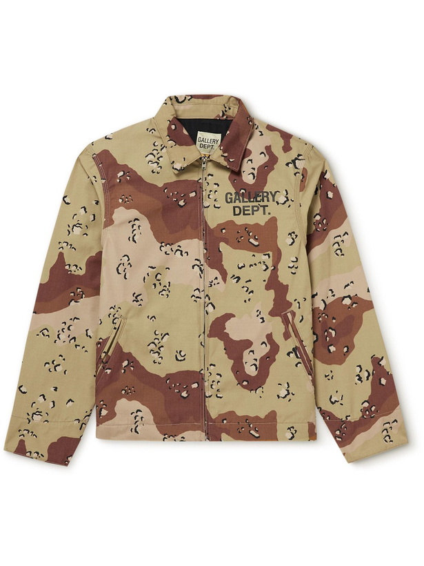 Photo: Gallery Dept. - Montecito Camouflage-Print Cotton-Ripstop Jacket - Green