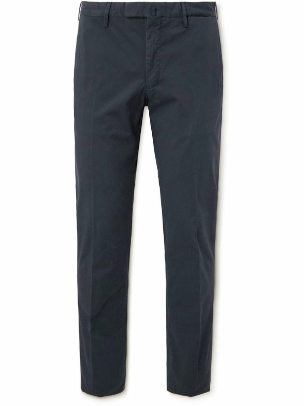 Photo: Incotex - Venezia 1951 Slim-Fit Stretch-Cotton Trousers - Blue