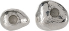 Alighieri Silver 'The Floating Pebble' Candle Holder Set