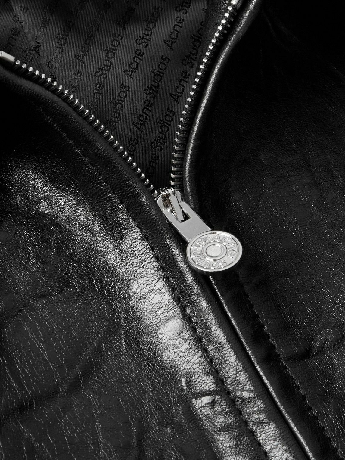 Acne Studios - Distressed Leather Jacket - Black Acne Studios