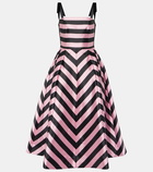 Rebecca Vallance Jocelyn striped midi dress