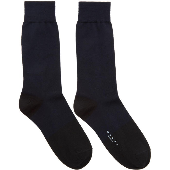Photo: Marni Navy and Black Merino Socks
