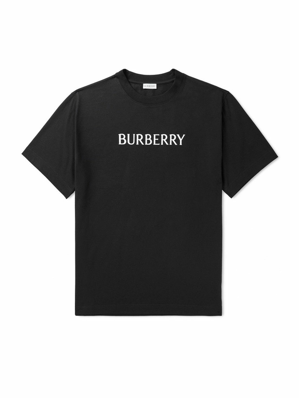 Photo: Burberry - Seth Logo-Print Cotton-Jersey T-Shirt - Black