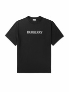 Burberry - Seth Logo-Print Cotton-Jersey T-Shirt - Black