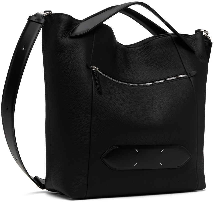 Maison Margiela Black Soft 5AC Shopping Tote Maison Margiela