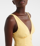 Posse Lindie cotton poplin midi dress