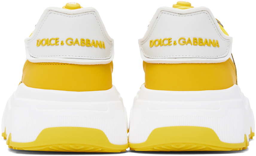 Dolce&Gabbana Yellow & White Mixed-Materials Daymaster