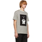 JW Anderson Off-White and Navy GandG Policeman T-Shirt