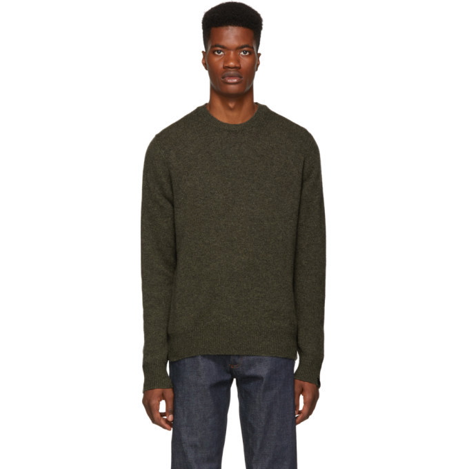 Photo: rag and bone Khaki Cashmere Haldon Sweater