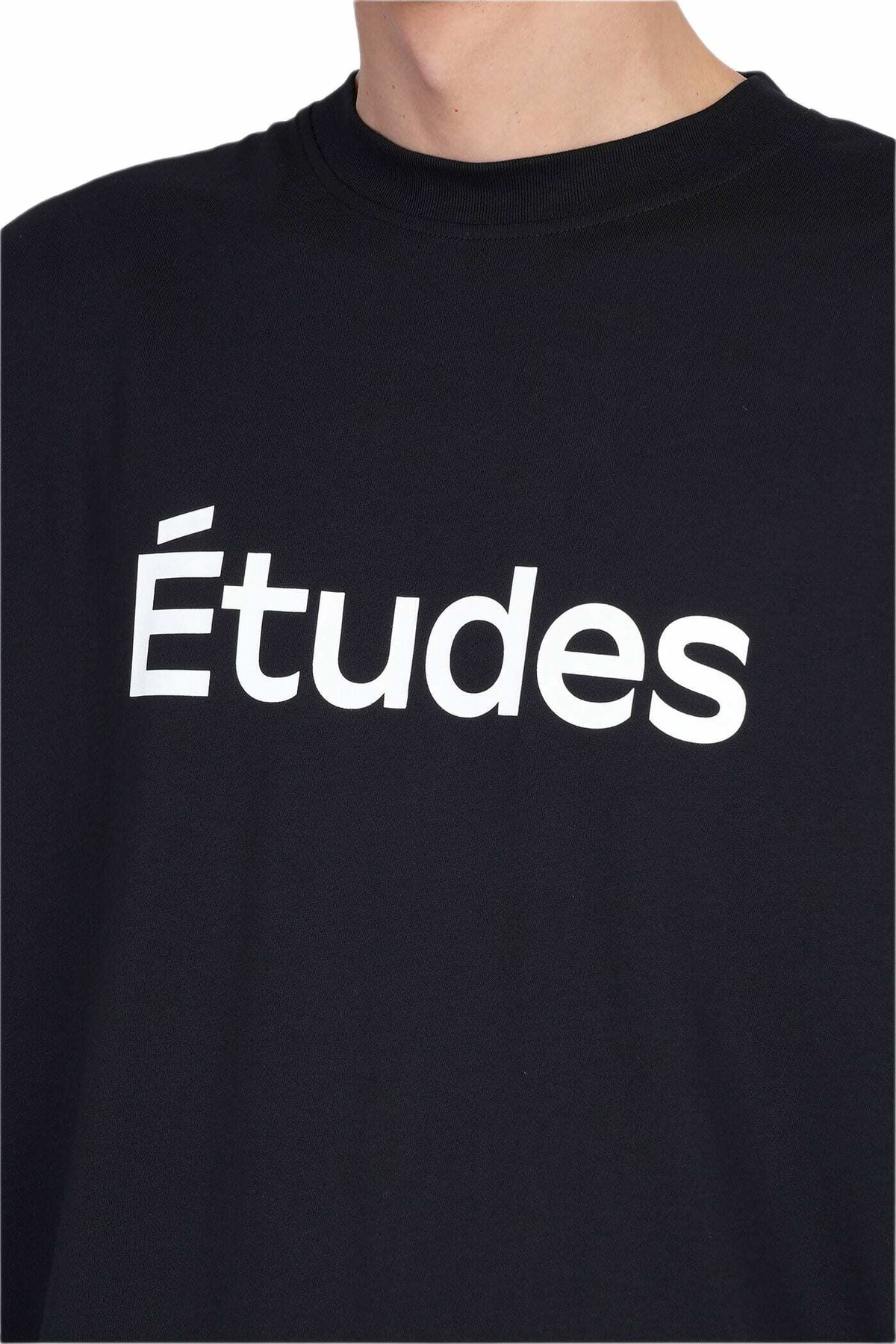 Études T-shirt In Black Cotton