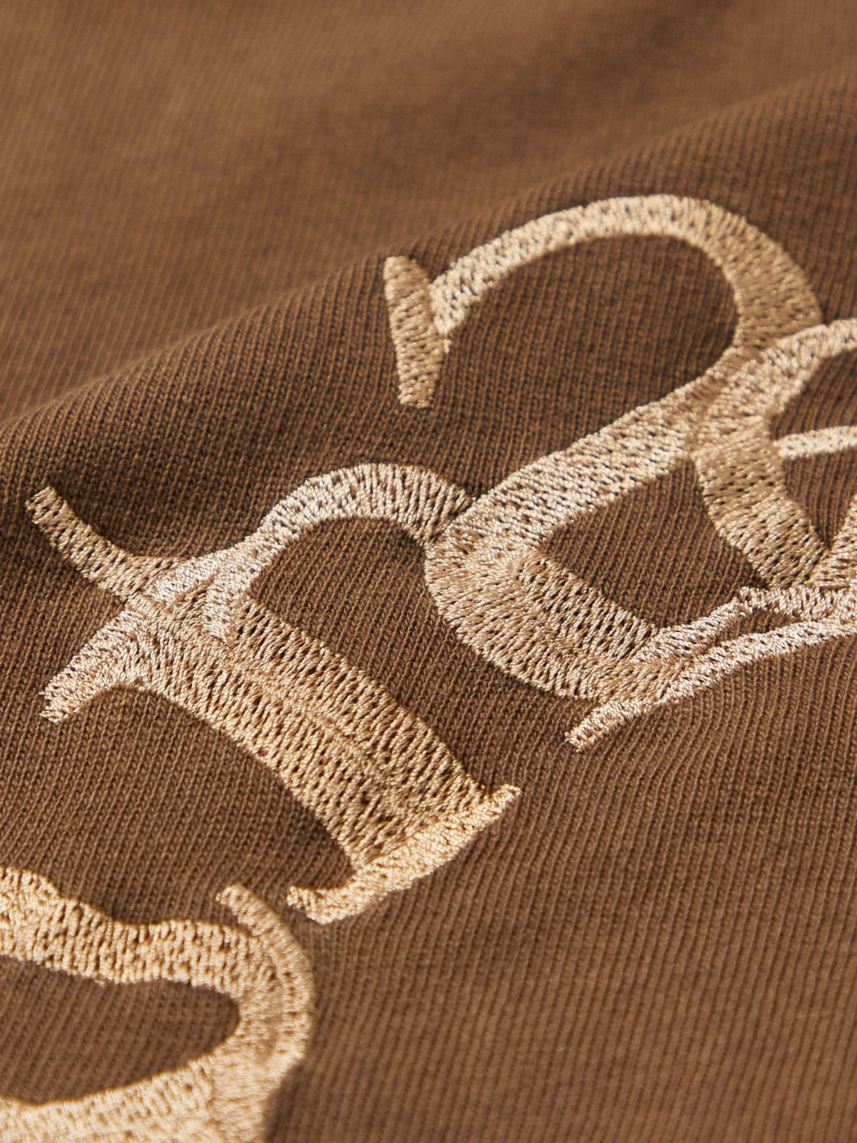 Acne Studios - Logo-Embroidered Cotton-Jersey T-Shirt - Brown