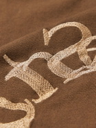 Acne Studios - Logo-Embroidered Cotton-Jersey T-Shirt - Brown