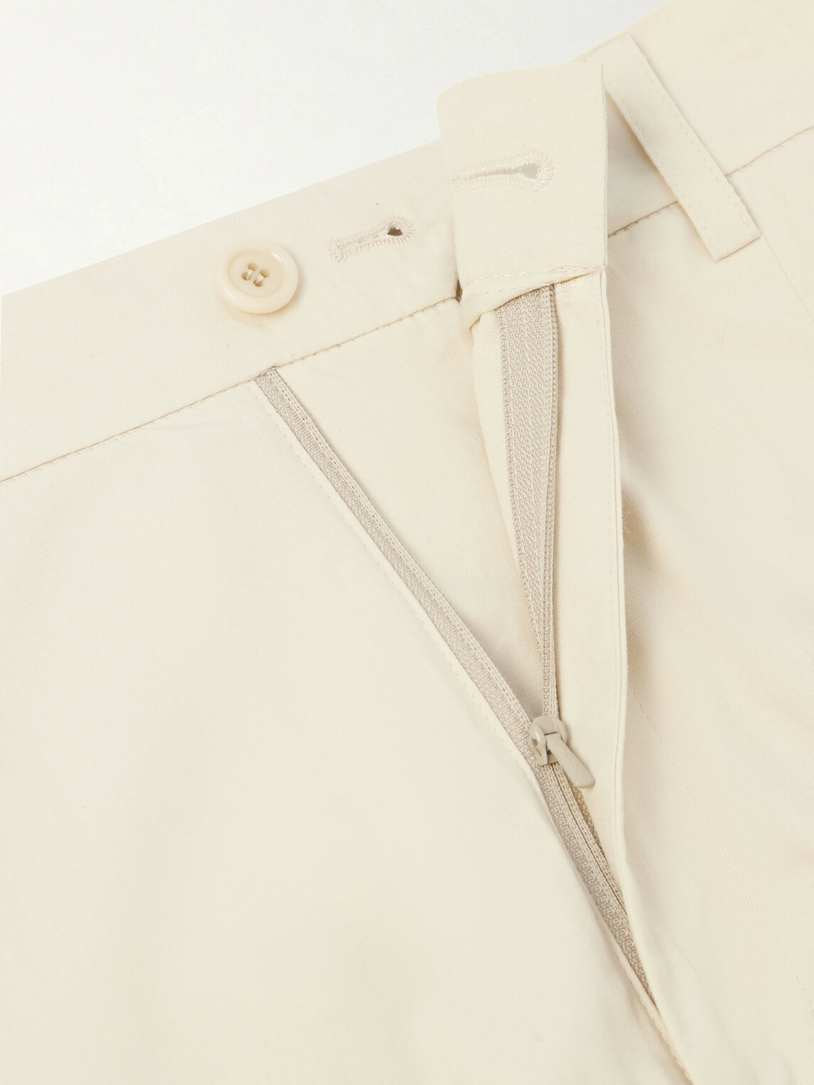 Amomento - Cotton-Blend Bermuda Shorts - Neutrals