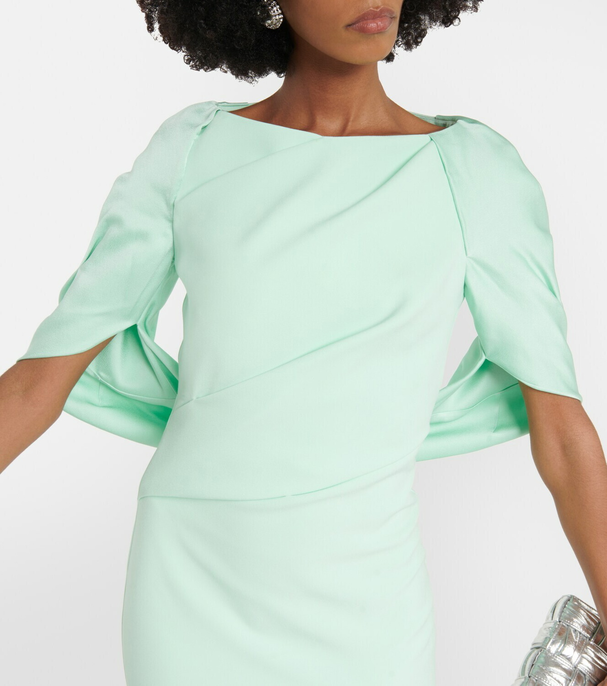 Safiyaa Caped crpe gown Safiyaa Safiyaa Caped crpe gown Safiyaa