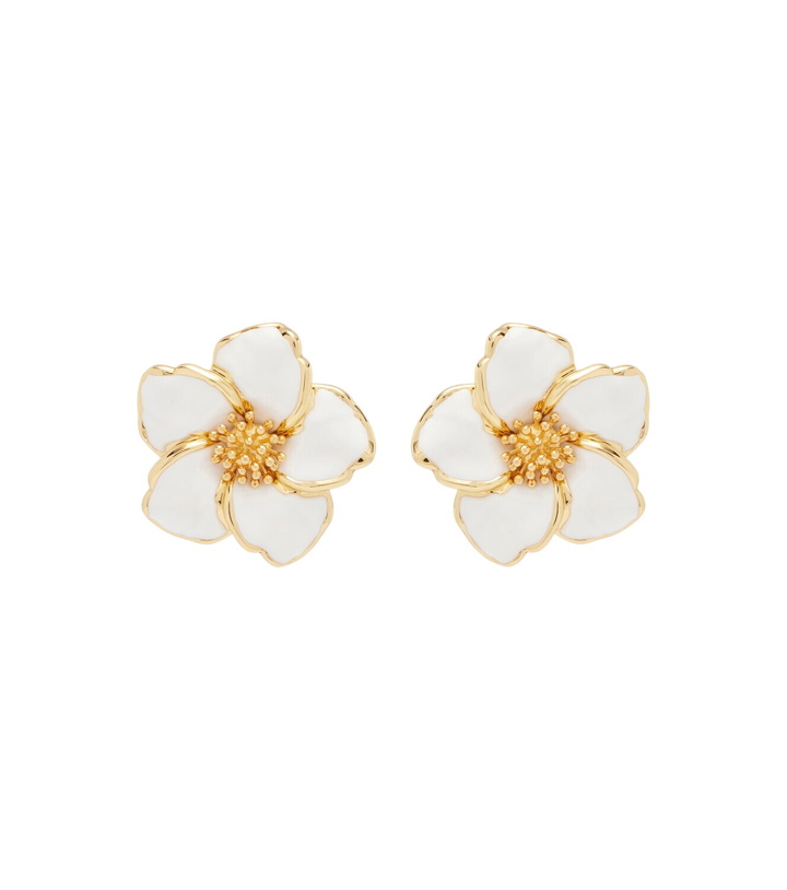 Photo: Dolce&Gabbana Floral enamel clip-on earrings