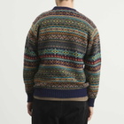 Jamieson's of Shetland Men's Jamiesons of Shetland Fair Isle V-Neck Cardigan in Dark Navy