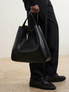 SAINT LAURENT - Le 5 à 7 Logo-Embellished Full-Grain Leather Messenger Bag