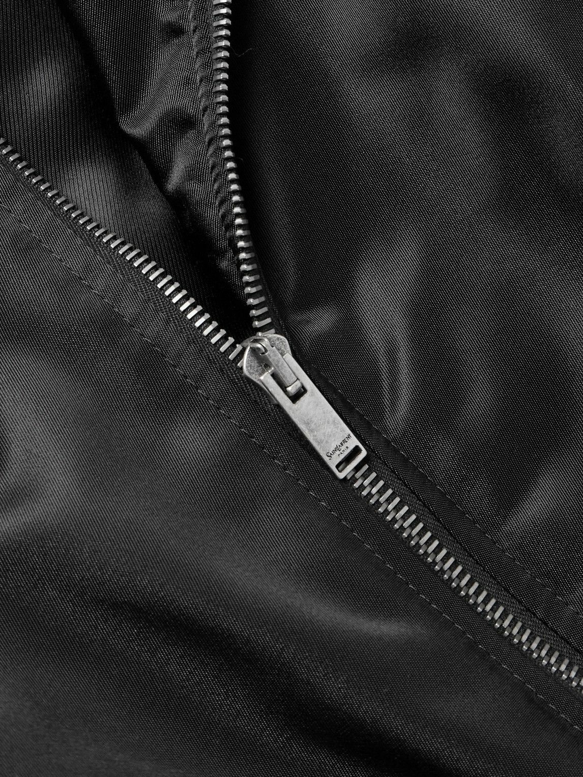 SAINT LAURENT - Recycled-Shell Bomber Jacket - Black