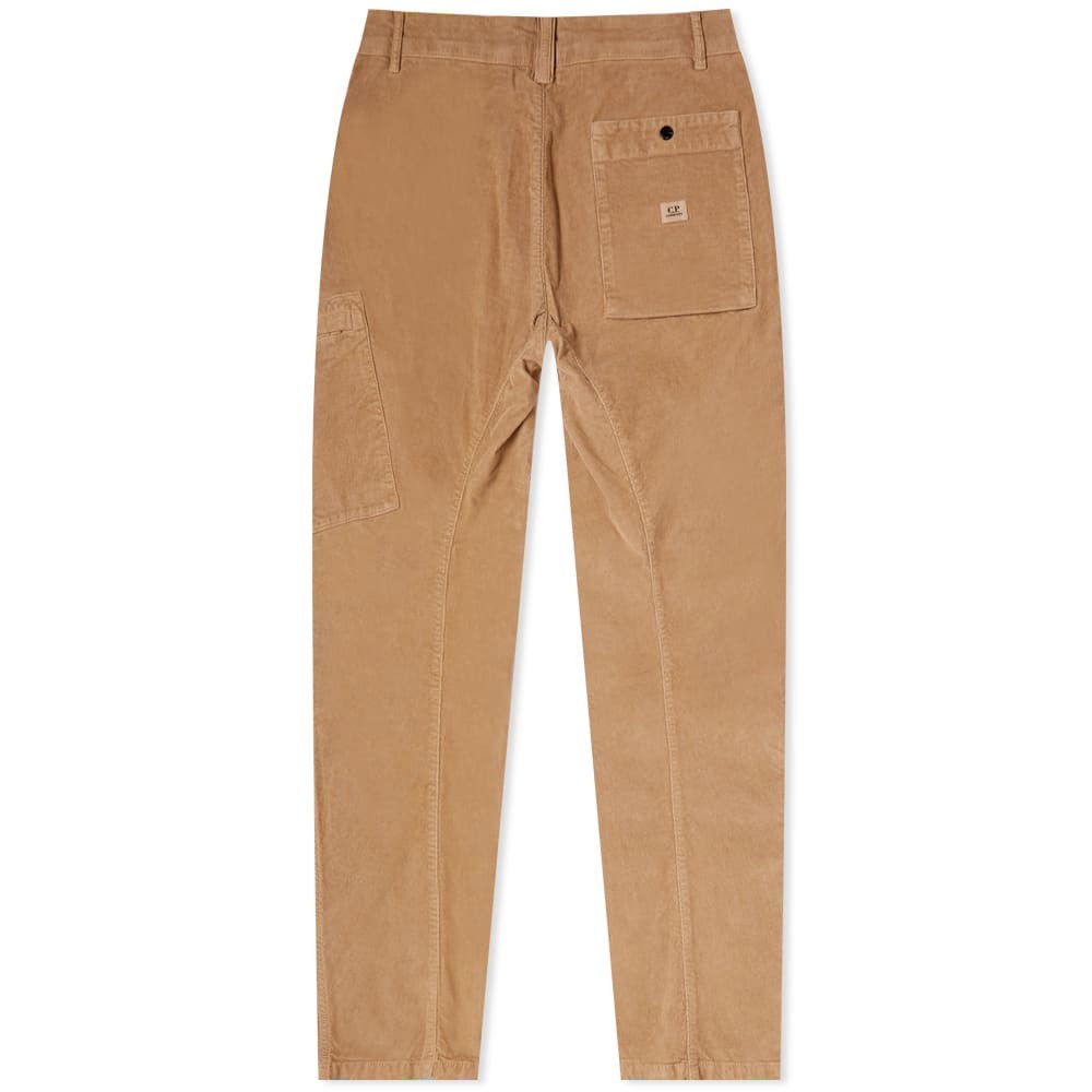 C.P. Company - Beige corduroy trousers with side pocket and lens