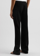 Paris Georgia Sleek Belted Slim-leg Trousers Black