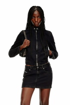 Diesel Moto jacket in denim - Denim Jackets Womens in Black