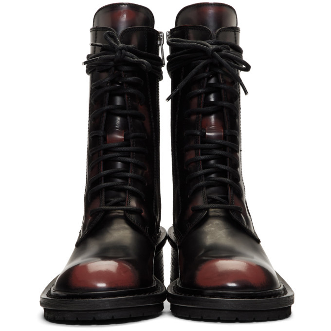 Ann demeulemeester store red boots