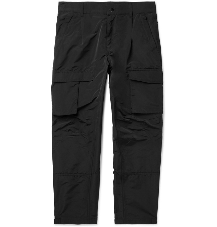 Photo: Givenchy - Black Tapered Taffeta Cargo Trousers - Black