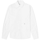 Nanamica Men's Button Down Wind Shirt in White
