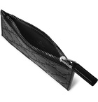 Gucci - Embossed Leather Zipped Cardholder - Men - Black