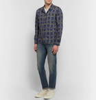 nonnative - Liberty Camp-Collar Floral-Print Cotton-Blend Shirt - Men - Navy