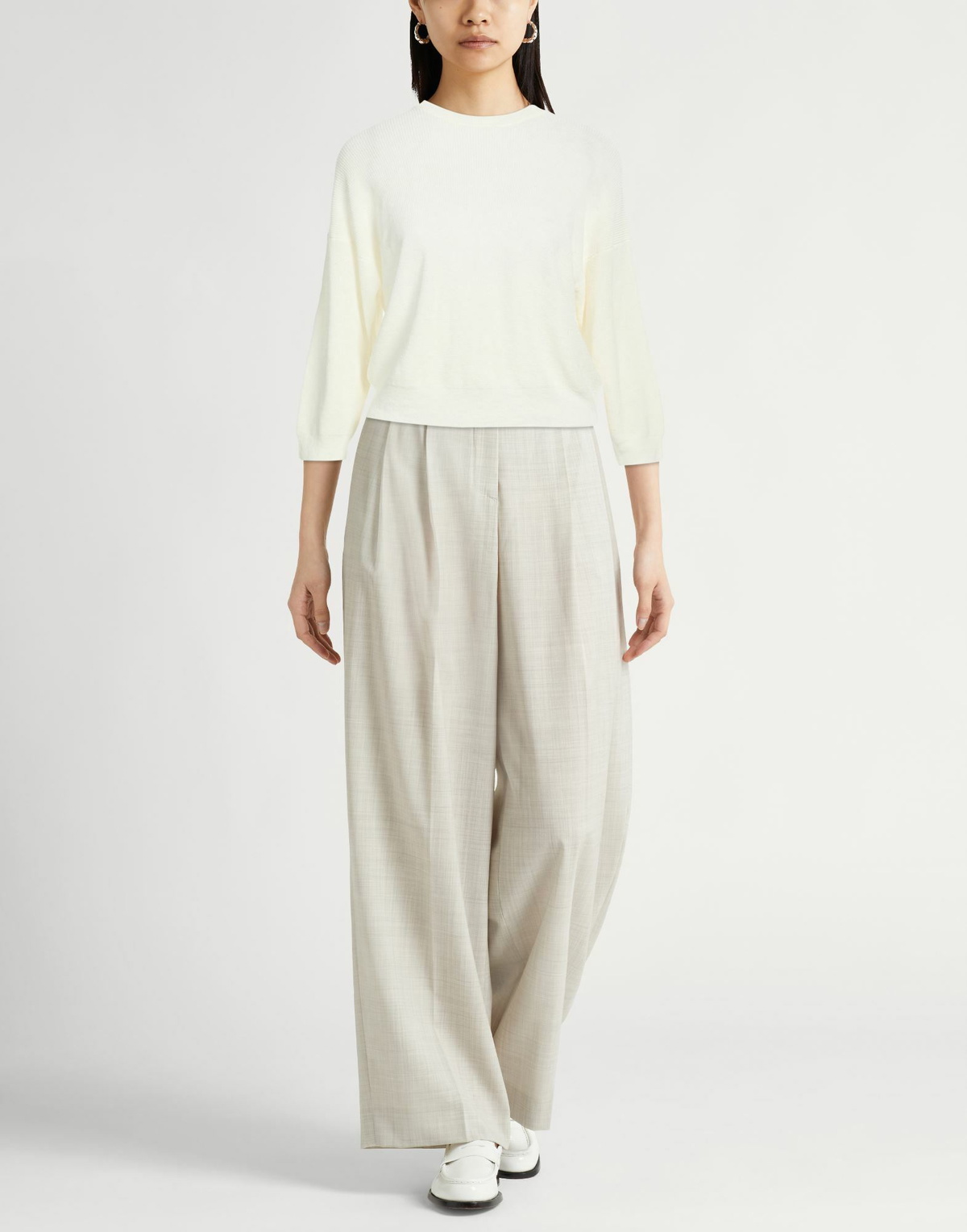 Peserico Easy Womens Sweater Ivory