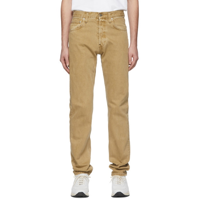 Photo: Helmut Lang Beige Masc Hi Straight Jeans