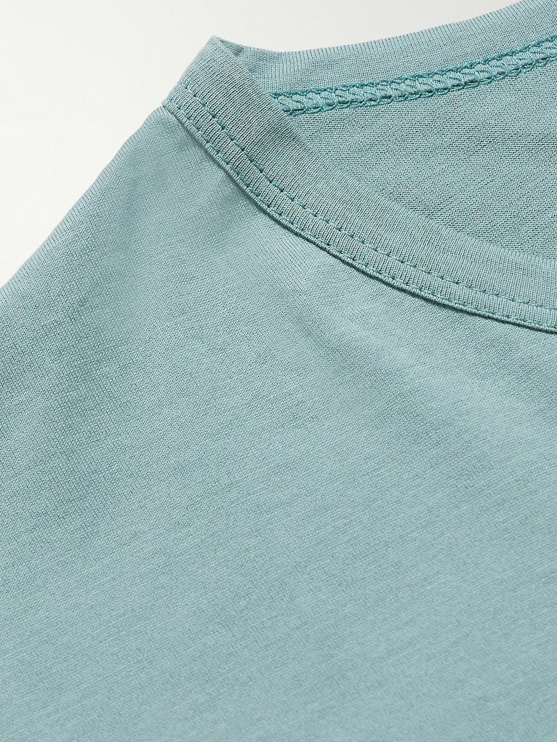 Sunspel - Slim-Fit Supima Cotton-Jersey T-Shirt - Blue