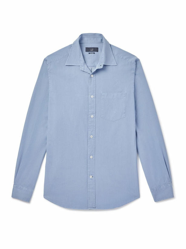 Photo: Dunhill - Sea Island Cotton-Twill Shirt - Blue