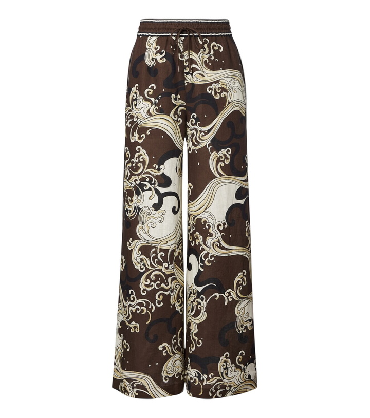 Photo: Alémais Otis printed linen wide-leg pants