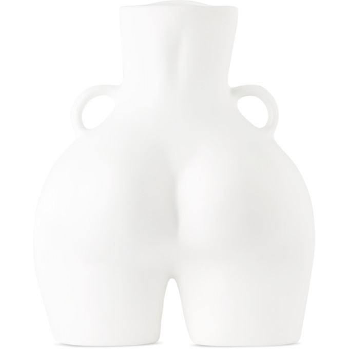 Anissa Kermiche White Love Handles Vase Anissa Kermiche