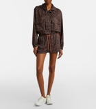 The Upside Ludlow Ace leopard-print track jacket