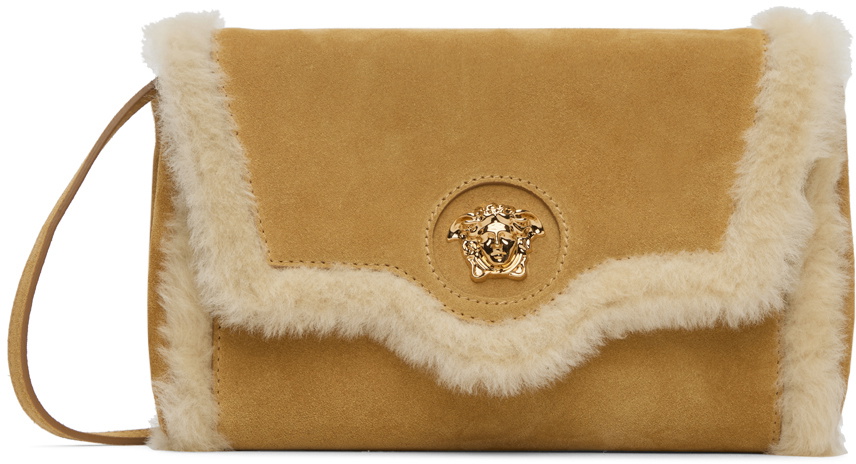 Versace Beige Cotton Shoulder Bag