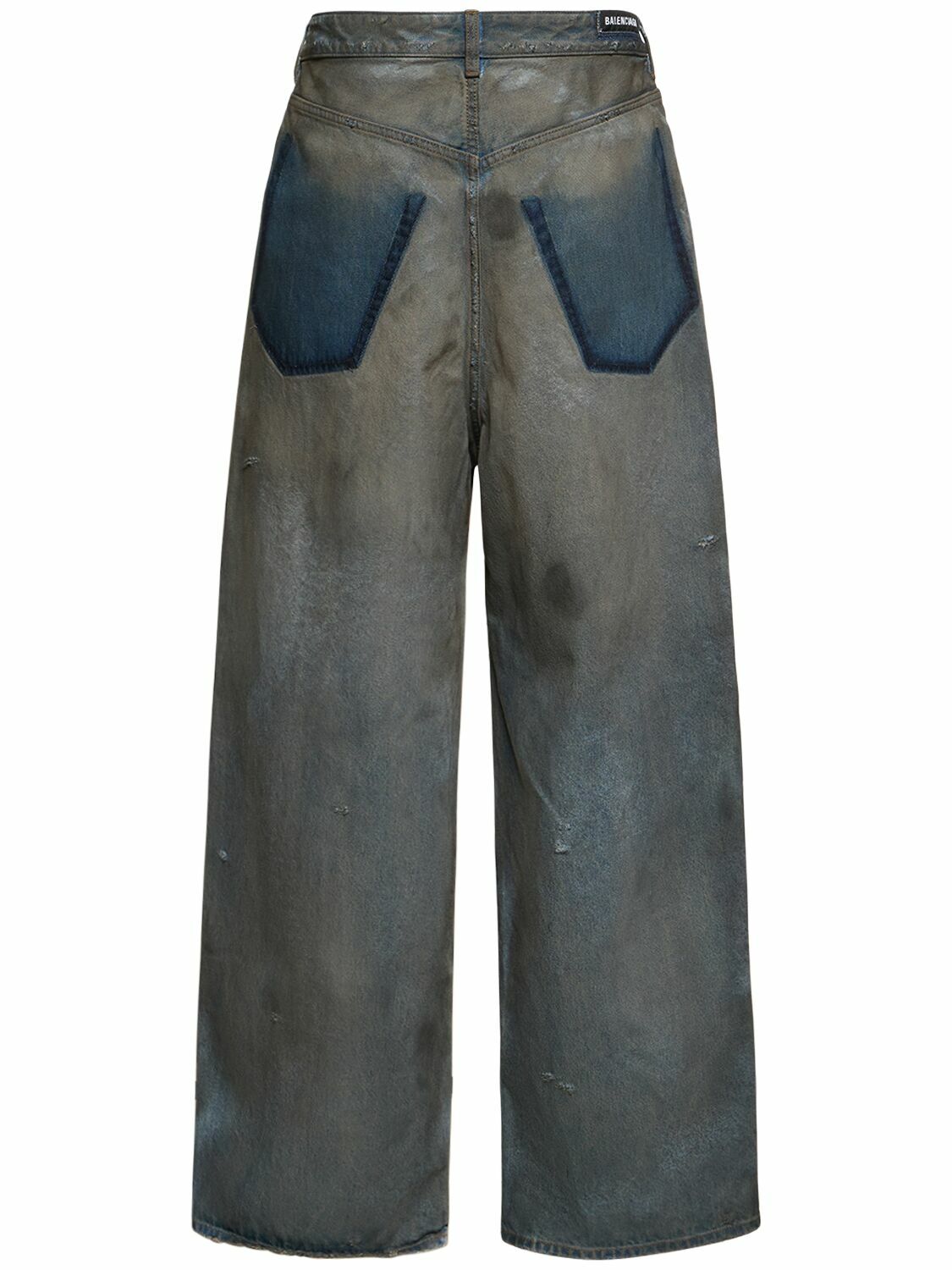 BALENCIAGA - Distressed Baggy Cotton Jeans Balenciaga BALENCIAGA - Distressed Baggy Cotton Jeans Balenciaga