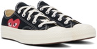 COMME des GARÇONS PLAY Black Converse Edition Chuck 70 Low Top Sneakers