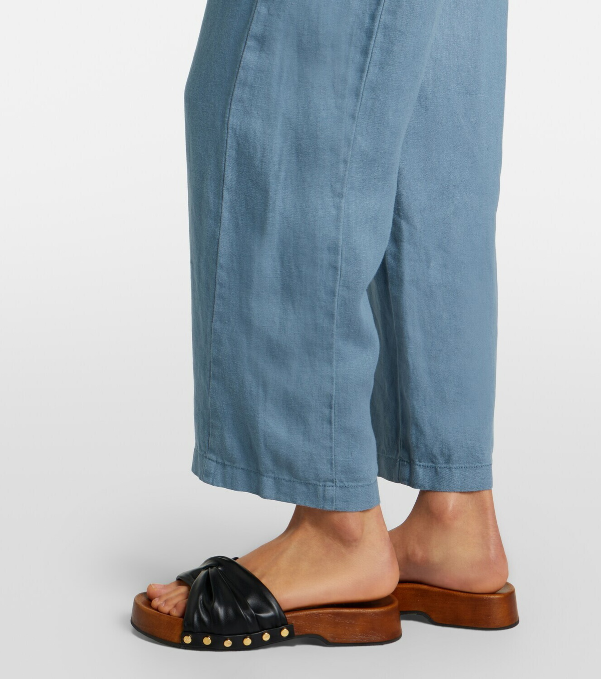 Velvet Celine linen wide-leg pants