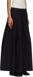 Studio Nicholson Black Ottowa Midi Skirt