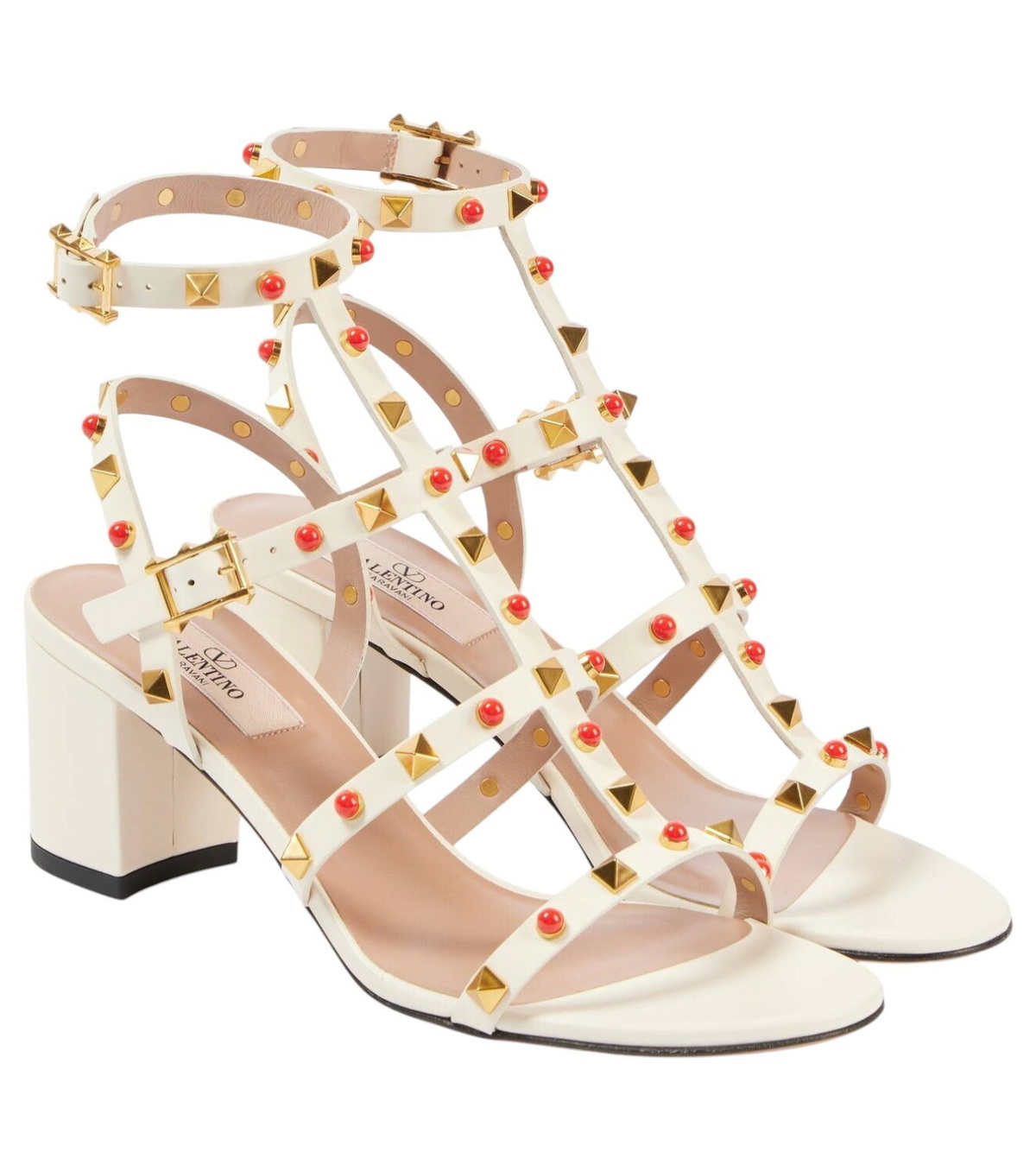 Valentino Garavani Rockstud 60 embellished leather sandals