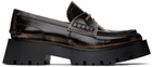 Alexander Wang Brown Carter Mid-Heel Lug Loafers