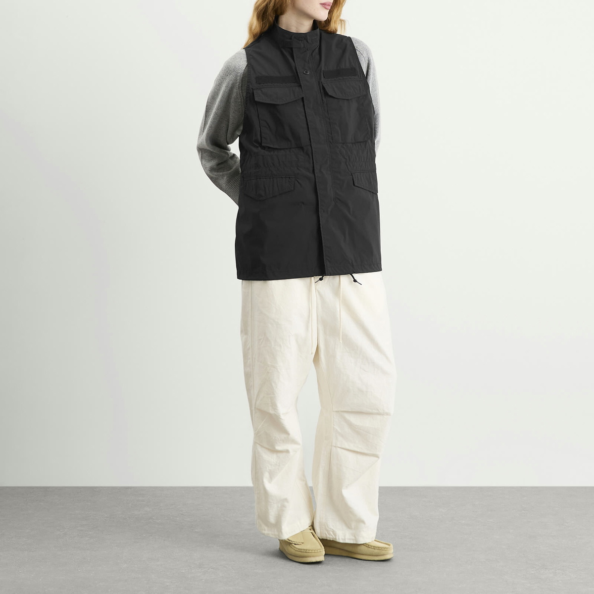 Beams Boy Women's Fatigue Vest in Black 