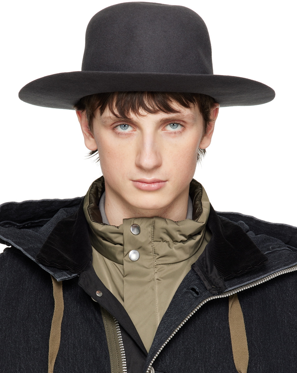 Sacai Beige Wool Mountain Metro Hat Sacai